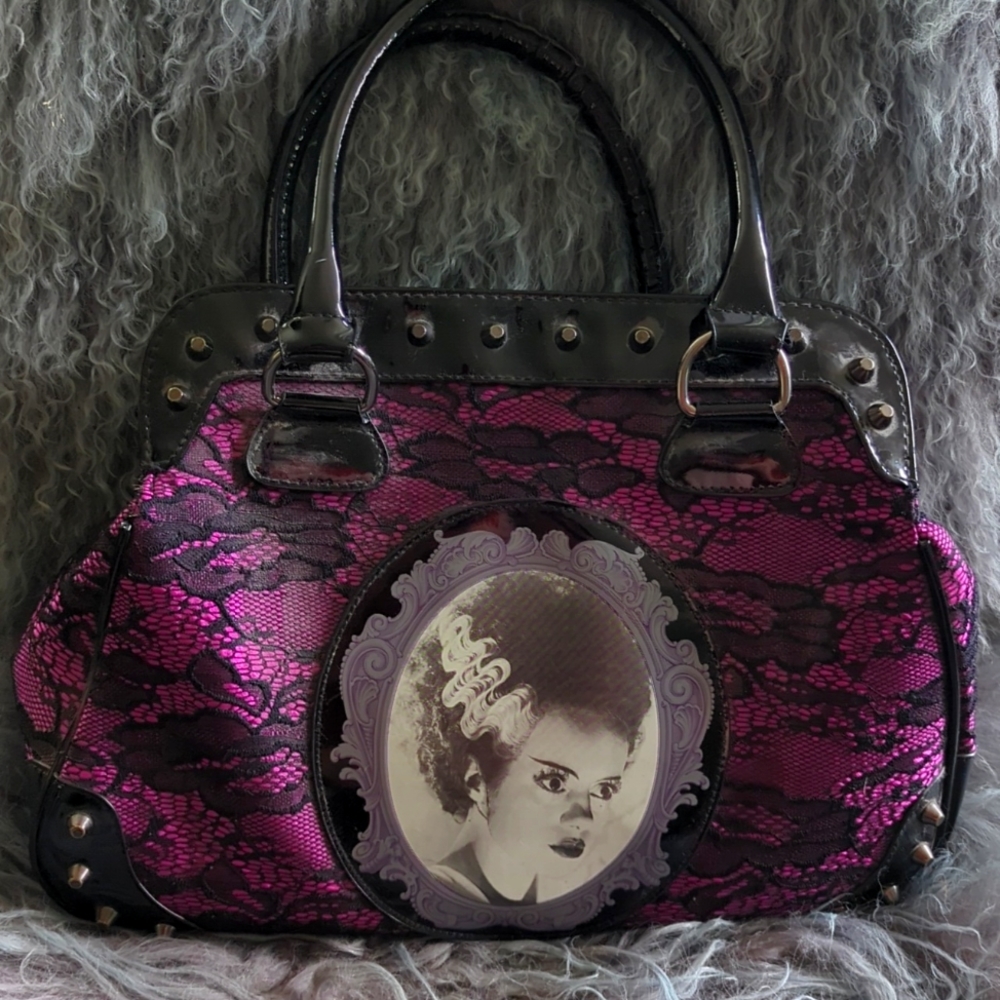 Rock & Rebel Bride of Frankenstein Purse